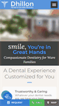 Mobile Screenshot of dhillonfamilydental.com